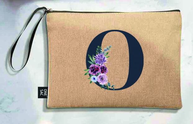 Bolso de mano letra o una pieza (diseño variado) (25×18×1 )